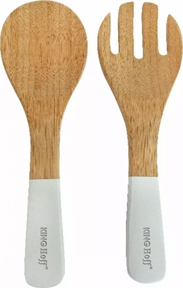 Attēls no KingHoff ZESTAW 2 YEK Z DREWNA BAMBUSOWEGO KINGHOFF KH-1687