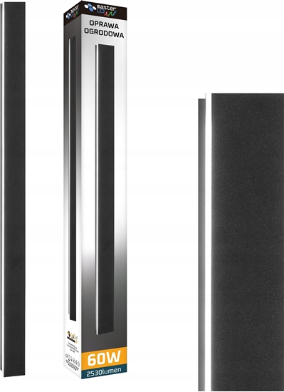 Picture of Kinkiet LVT LVT Lara 1577 kinkiet zewntrzny lampa cienna 1x60W LED 4000K czarny