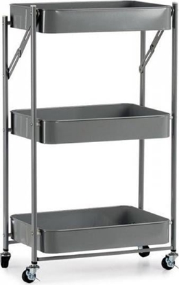 Picture of Kinvara Wózek na Warzywa Szary Stal Plastikowy (29,5 x 78,5 x 45,5 cm)