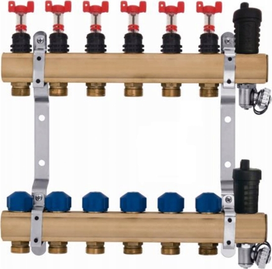 Picture of Kisan KRPTp - Rozdzielacz 1" do ogrzewa paszczyznowych i grzejnikowych z wyjciem 3/4" o standardzie Eurokonus KRPTp 2 [1]