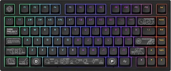 Изображение Klawiatura Dark Project ALU81A Terra Nova G3Ms Moonstone (DPKB_NOVA_81_ANSI_BLACK)