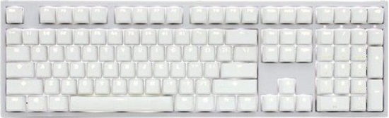 Picture of Klawiatura Ducky Ducky One 2 White Edition PBT Gaming Tastatur, MX-Blue, weiße LED - weiß