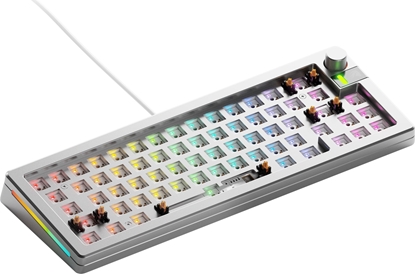 Изображение Klawiatura Glorious Glorious GMMK 3 Pro 65 % Custom Gaming-Tastatur - Barebone, ANSI-Layout, silber