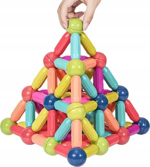 Picture of Klocki Magnetyczne DuÅ¼e 25 ElementÃ³w Dla Dzieci +3 lata