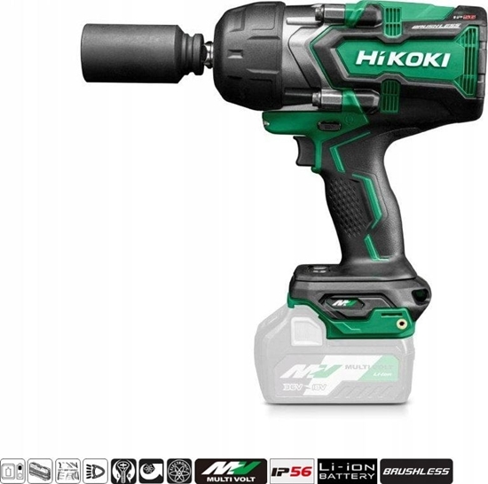 Picture of Klucz udarowy Hikoki HIKOKI. IMPACT WRENCH 36V WR36DGW2Z 1/2" 1400Nm BL MULTIVOLT IP56 HITSYSTEM