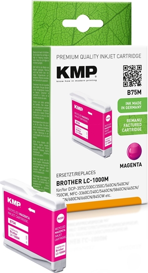 Picture of KMP Printtechnik AG KMP Patrone Brother LC-1000M LC51M 400 S. magenta remanufactured
