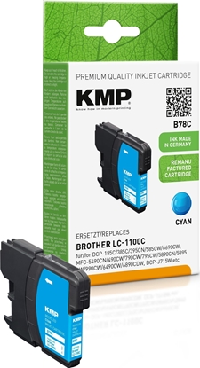 Picture of KMP Printtechnik AG KMP Patrone Brother LC-1100C    325 S. cyan remanufactured