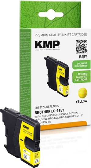 Picture of KMP Printtechnik AG KMP Patrone Brother LC-985Y      260 S. yellow remanufactured