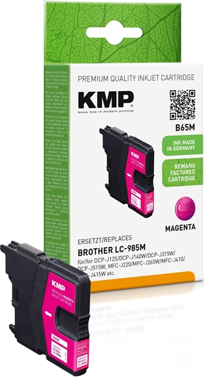 Picture of KMP Printtechnik AG KMP Patrone Brother LC-985M      260 S. magenta remanufactured