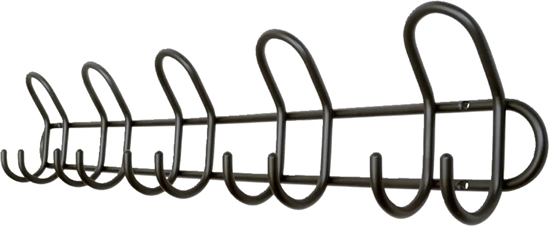 Picture of Knagerække P5 5-knage sort