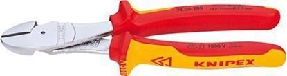 Attēls no Knipex Szczypce tnce boczne izolowane o zwikszonym przeoeniu Knipex 74 06 160-180-200-250