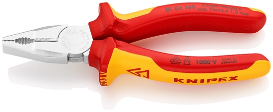 Picture of Knipex Szczypce uniwersalne 160mm izolowane (01 06 160)