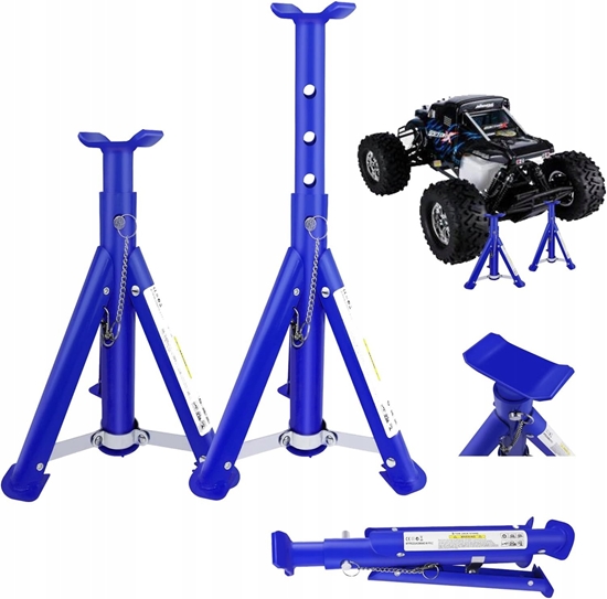 Picture of Kobyki podstawki podpory samochodowe skadane 2t (komplet 2szt)