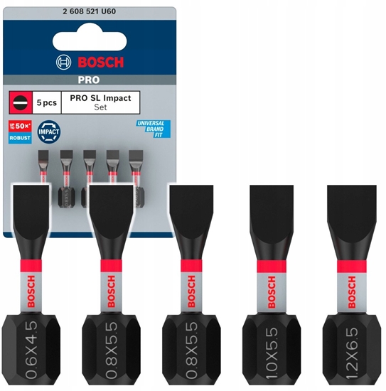 Изображение Bosch Kocówka wkrcajca PRO SL Impact Set 5 szt.