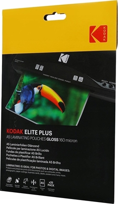 Attēls no Kodak Folia Laminacyjna Do Laminowania Kodak 25 Szt. A5 21x15 Cm / 160 Mikronów / Cat 3650-666