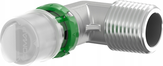 Picture of Kolano 90 stopni GZ zaprasowywane MultiSkin mosidz/cynowany 16x1/2