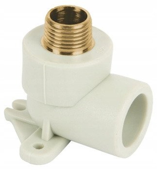 Изображение Kolano GZ z wieszakiem 20 x 1/2 PP-R (1 opak 50 szt)