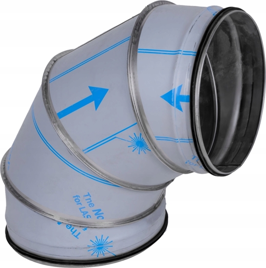 Picture of Kolano segmentowe kwasoodporne z uszczelk 250/90^