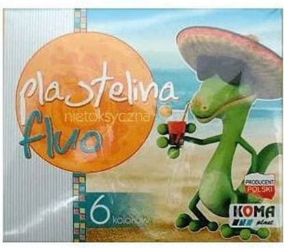 Attēls no KOMA-PLAST Plastelina 6 kolorów fluorescencyjna