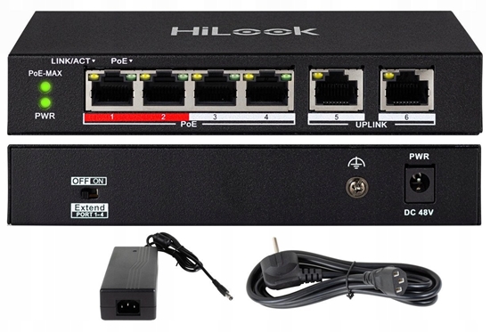 Picture of Komutatorius 6 prievad HiLook NS-0106P-35