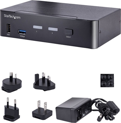 Изображение Konsola KVM StarTech KVM StarTech 2 Port USB-C KVM Switch