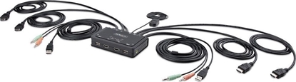 Изображение Konsola KVM StarTech KVM StarTech 2-Port HDMI Switch 4K USB