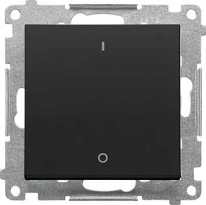 Attēls no Kontakt-Simon cznik dwubiegunowy Kontakt-Simon 55 TW2.01/149 modu 10 AX, 250V~, szybkozcza czarny mat