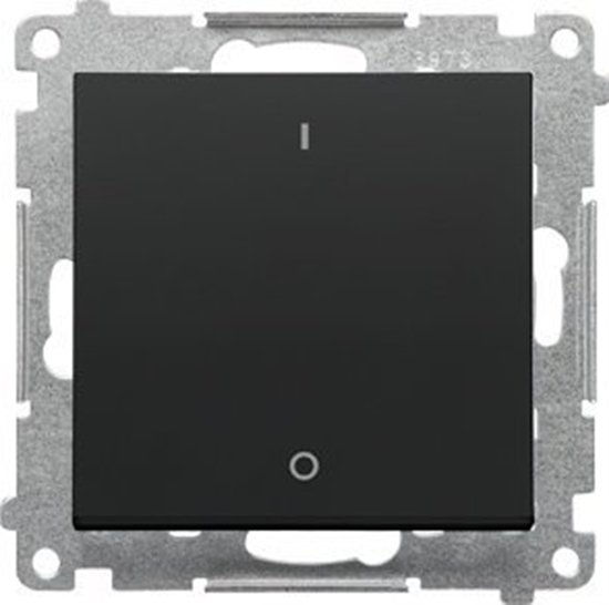 Изображение Kontakt-Simon cznik dwubiegunowy Kontakt-Simon 55 TW2.01/149 modu 10 AX, 250V~, szybkozcza czarny mat