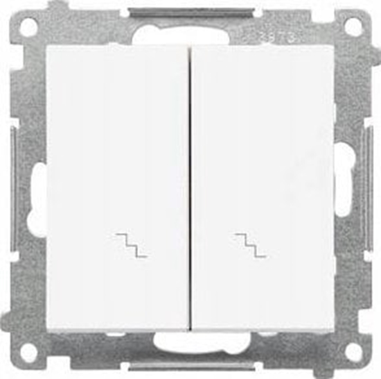 Picture of Kontakt-Simon cznik schodowy Kontakt-Simon 55 TW6/2.01/111 podwójny modu 10 AX, 250V~, szybkozcza biay mat