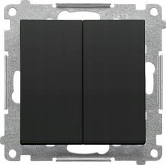 Изображение Kontakt-Simon cznik wiecznikowy Kontakt-Simon 55 TW5.01/149 modu 10 AX, 250V~, szybkozcza czarny mat