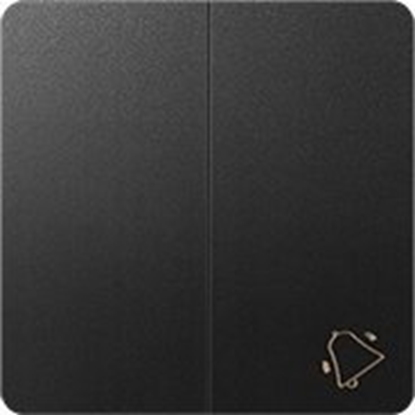 Attēls no Kontakt-Simon Klawisz podwójny do mechanizmu 75301-39 Kontakt-Simon 82 82027-30 z piktogramem dzwonka grafitowy
