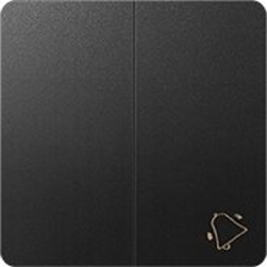 Picture of Kontakt-Simon Klawisz podwójny do mechanizmu 75301-39 Kontakt-Simon 82 82027-30 z piktogramem dzwonka grafitowy