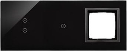 Изображение Kontakt-Simon Panel dotykowy Kontakt-Simon Simon 54 DSTR3310/73 S54 3 moduy 2 pola dotykowe pionowe + 1 pola dotykowe + 1 otwór na osprzt S54 zastyga lawa