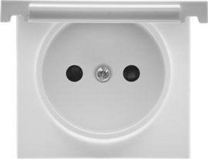 Attēls no Kontakt-Simon Pokrywa gniazda wtyczkowego Kontakt-Simon 55 TGZ1BUZP/111 pojedynczego do: SGZ1CM, SGZ1M biay mat