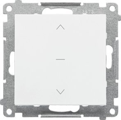 Attēls no Kontakt-Simon Przycisk roletowy Kontakt-Simon 55 TZP1K.01/111 modu 10 A, 250V~, szybkozcza biay mat