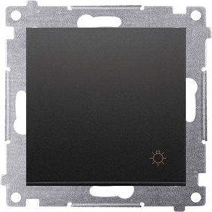 Attēls no Kontakt-Simon Simon 54 Przycisk wiato (modu) 10AX 250V szybkozcza czarny mat DS1.01/49