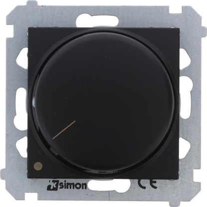 Изображение Kontakt-Simon Simon 54 ciemniacz obrotowy dwubiegunowy do LED ciemnialnych 230V (modu) 5-215W czarny mat do instalacji 4-przew. DS9L2.01/49