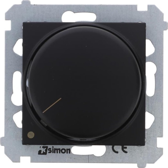 Picture of Kontakt-Simon Simon 54 ciemniacz obrotowy dwubiegunowy do LED ciemnialnych 230V (modu) 5-215W czarny mat do instalacji 4-przew. DS9L2.01/49