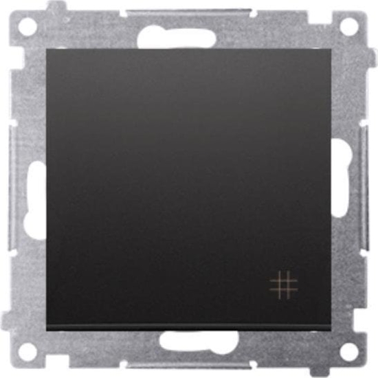 Picture of Kontakt-Simon Simon 54 cznik krzyowy (modu) 16AX 250V zaciski rubowe czarny mat DW7A.01/49