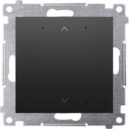 Attēls no Kontakt-Simon Simon 54 GO Sterownik przyciskowy do obsugi rolet sterowany smartfonem WiFi 2x5A 230V (modu) czarny mat DEZ1W.01/49