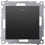 Attēls no Kontakt-Simon Simon 54 GO Sterownik przyciskowy do obsugi rolet sterowany smartfonem WiFi 2x5A 230V (modu) czarny mat DEZ1W.01/49