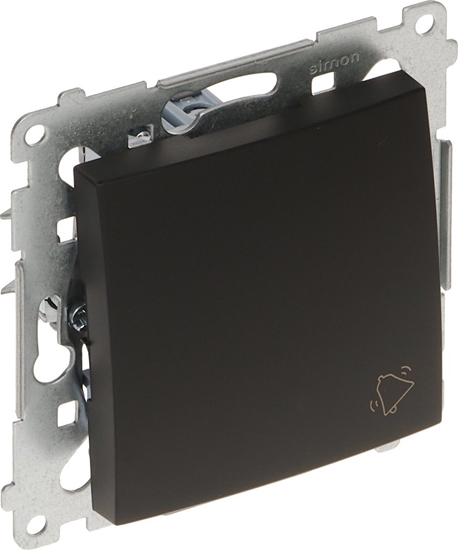 Picture of Kontakt-Simon Simon 54 Przycisk dzwonek (modu) 16AX 250V zaciski rubowe czarny mat DD1A.01/49