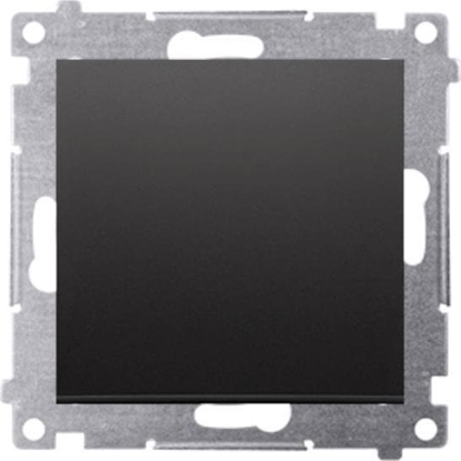 Attēls no Kontakt-Simon Simon 54 Przycisk pojedynczy rozwierny bez piktogramu (modu) 10AX 250V szybkozcza czarny mat DPR1.01/49