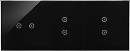 Изображение Kontakt-Simon Simon 54 Touch Panel dotykowy 3 moduy 2 pola dotykowe poziome, 2 pola dotykowe pionowe, 2 pola dotykowe pionowe, DSTR3233/73