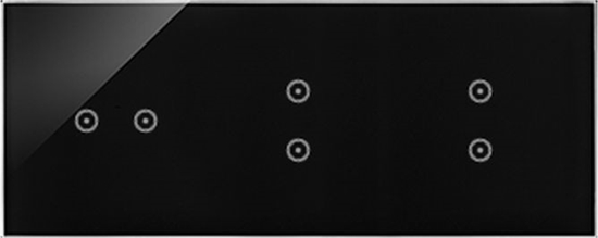 Изображение Kontakt-Simon Simon 54 Touch Panel dotykowy 3 moduy 2 pola dotykowe poziome, 2 pola dotykowe pionowe, 2 pola dotykowe pionowe, DSTR3233/73