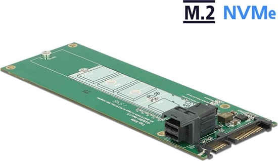 Изображение Delock Converter SATA 22 pin / SFF-8643 NVMe > 1 x M.2 Key M
