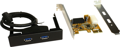 Attēls no Kontroler Exsys PCIe x1 - 2x USB 3.0 (EX-11099-2)