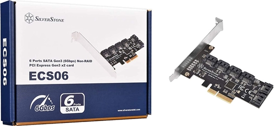 Picture of Kontroler SilverStone PCIe 3.0 x4 - 6x SATA III (SST-ECS06)
