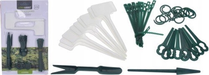 Attēls no Koopman Akcesoria ogrodnicze tabliczki opaski zestaw 52 szt