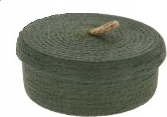Picture of Koopman Koszyk ozdobny z pokryw do przechowywania zielony 26 cm